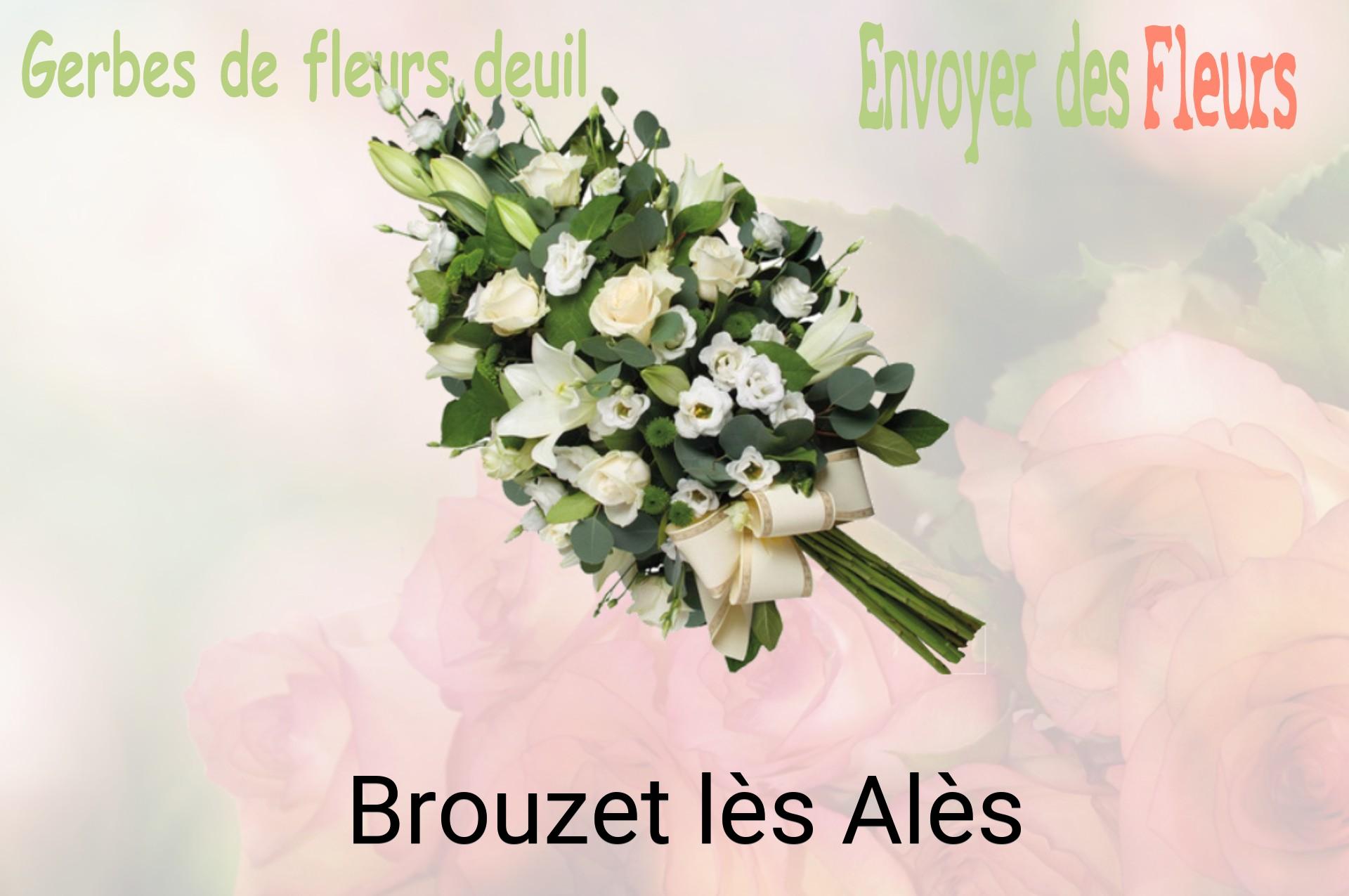 Gerbe de fleurs de deuil livrée à Brouzet-lès-Alès